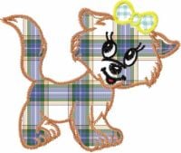 Kitty Applique Free Embroidery Design