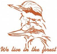 We Live Forest Free Embroidery Design
