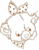 Baby Teddy Free Embroidery Design