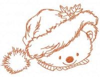 Christmas Teddy Bear Free Embroidery Design