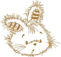Cute Bunny Muzzle Free Embroidery Design