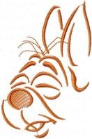 Funny Bunny Muzzle Free Embroidery Design