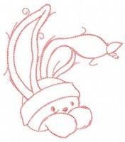 Funny Cute Bunny Free Embroidery Design