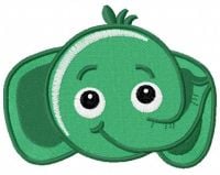 Green Funny Elephant