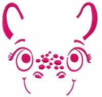 Pink Muzzle Free Embroidery Design