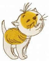 Funny Cat Free Machine Embroidery Design 4