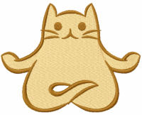 Yoga Cat Lotus Pose