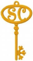 Gold Santa Claus Key