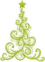 Green Twisted Christmas Tree