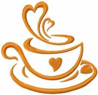 Coffee Free Embroidery Design