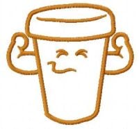 Strong Coffee Free Embroidery Design
