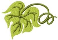 Grape Leaf Free Embroidery Design
