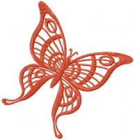Brown Butterfly Free Embroidery Design