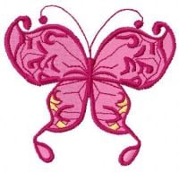 Butterfly Free Embroidery Design 24