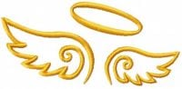Angel Wings Free Embroidery Design