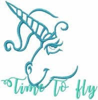 Time Fly Free Embroidery Design