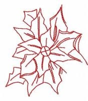 Poinsettia Free Embroidery Design