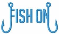 Fish On_free Embroidery Design