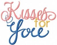 Kisses You Free Embroidery Design