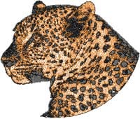 Jaguar Free Sfumato Stitch Embroidery Design