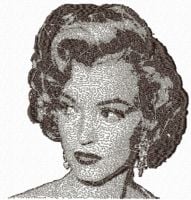 Marilyn Monroe Free Photo Embroidery Design