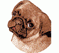 Pug Free Embroidery Design