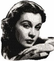 Vivien Leigh Free Embroidery Design1
