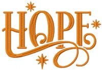 Hope Christmas Inscription