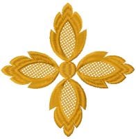 Gold Cross Free Embroidery Design
