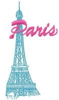 Paris Eiffel Tower Free Embroidery Design
