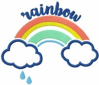 Rainbow And Clouds