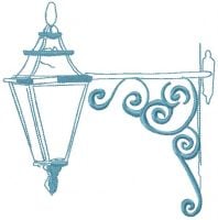 Street Lantern Free Embroidery Design
