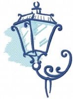 Street Light Free Machine Embroidery Design