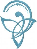 Celtic Mother And Child Symbol Free Embroidery Design