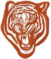Tribal Tiger Free Embroidery Design 3