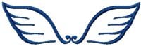 Tribal Wings 1 Free Embroidery Design